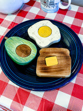 Load image into Gallery viewer, Set of 4 TOASTers- Toast, Egg & Avocado Coasters