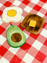 Load image into Gallery viewer, Set of 4 TOASTers- Toast, Egg & Avocado Coasters