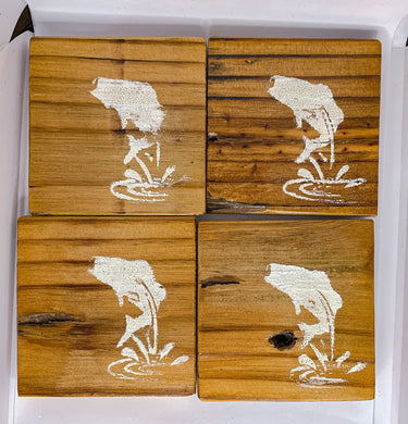 Vintage Repurposed Reclaimed Rustic Barn Wood Coasters (Set of 4) for Sale  by DEC02