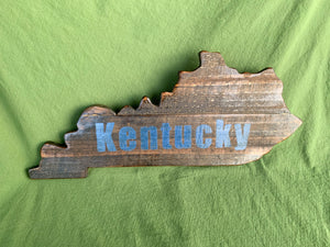 Dark State of Kentucky with Blue Accent
