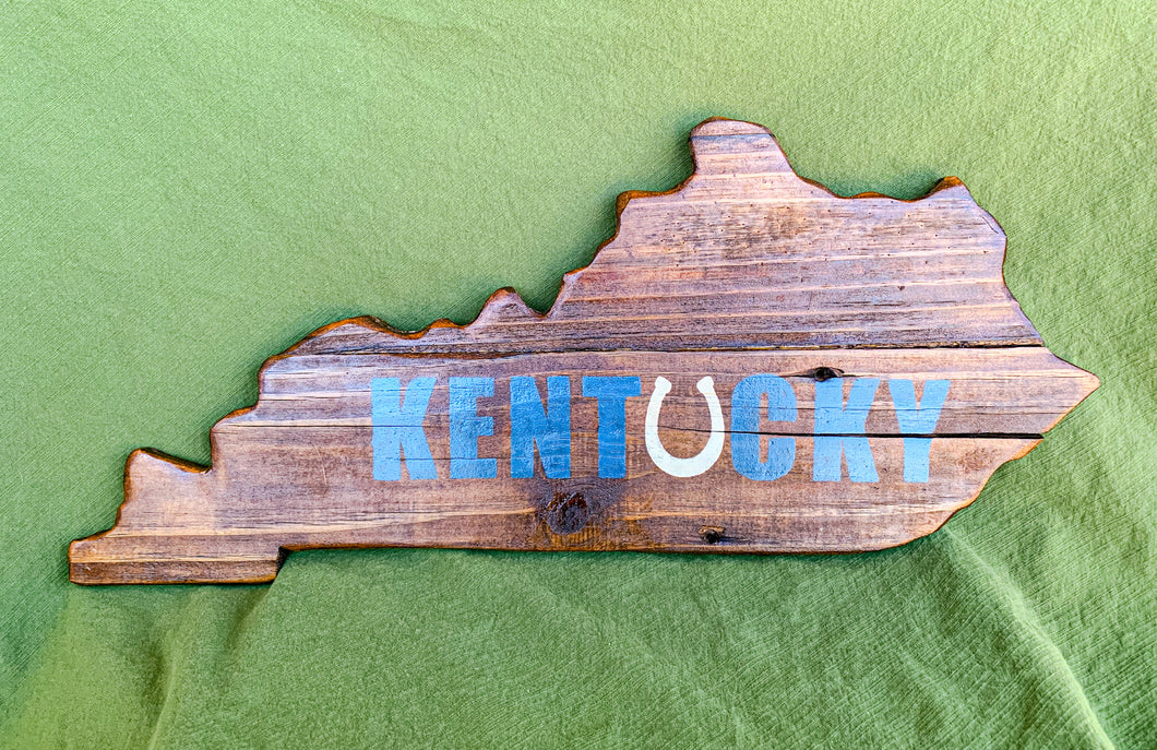 Natural State of Kentucky with Blue Accent