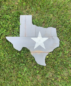 Vintage Grey Rustic Lone Star Texas