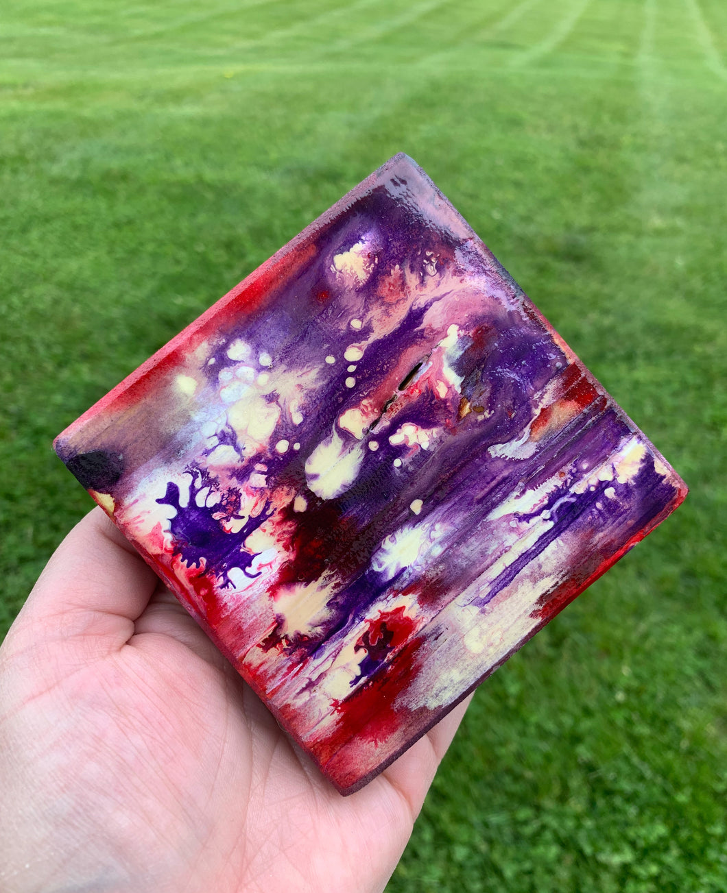 Purple Watercolor Coasters- Set of 4