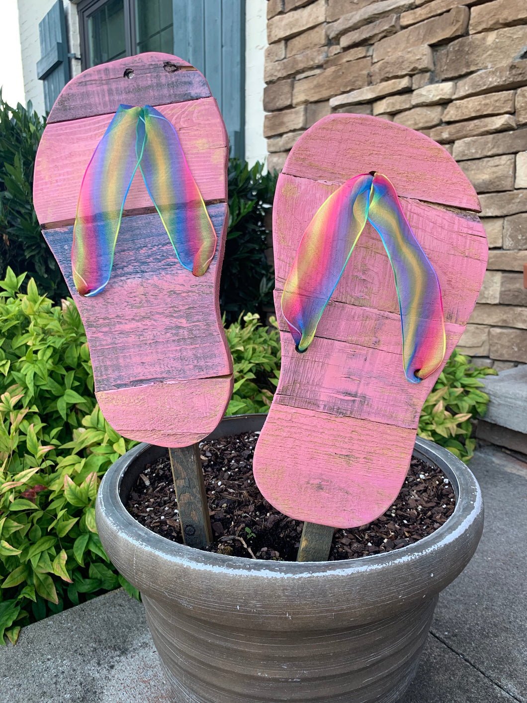 Outdoor Pink Flip Flops