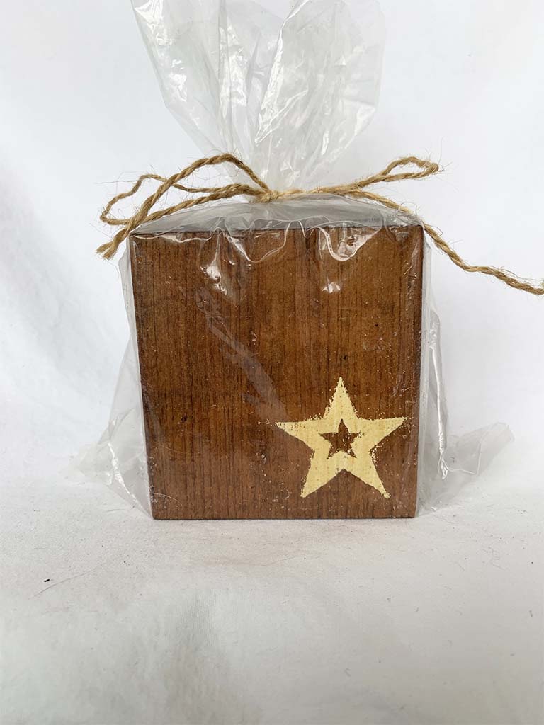 Natural Lone Star Coasters- Set of 4