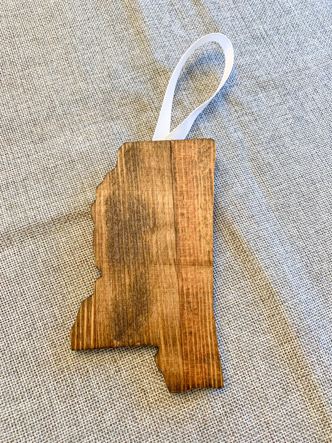 Reclaimed Wood Mississippi Ornament