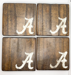 Set of 4 Dark Alabama Coasters