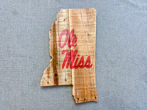 Copy of Natural Rustic "Ole Miss" Mississippi