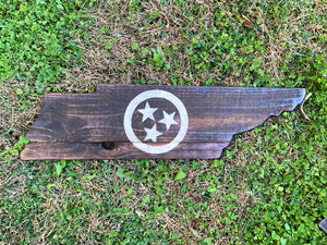 Rustic Dark Tennessee with White Tri Star