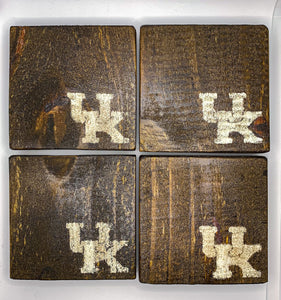 Set of 4 Dark UK Coasters