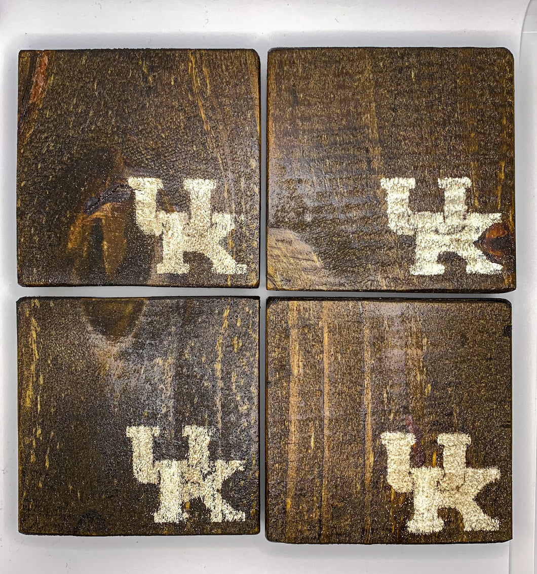 Set of 4 Dark UK Coasters