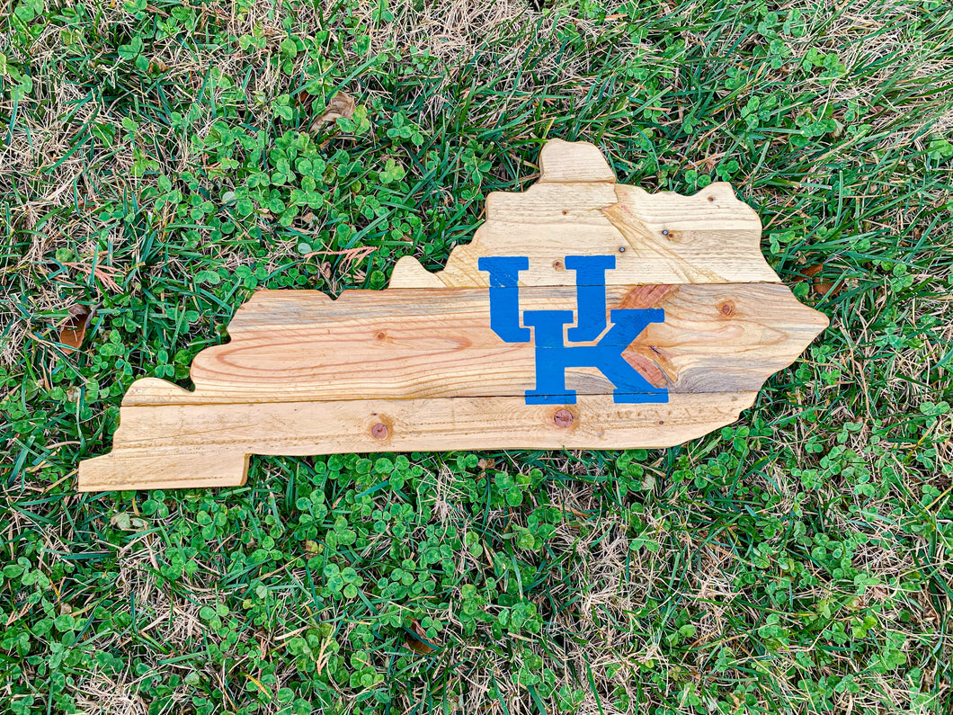 Rustic Natural UK Kentucky with Blue Accents