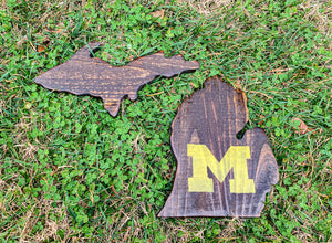 Dark Rustic "M" Michigan