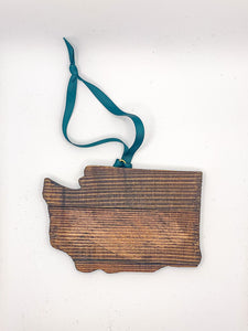 Reclaimed Wood Washington Ornament