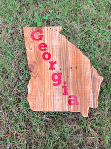Natural Rustic Georgia with Red Accent