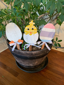 Mini Garden Easter Eggs- Set of 3
