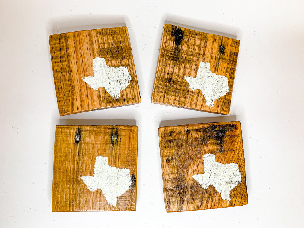 Natural State of Texas Coasters- Set of 4