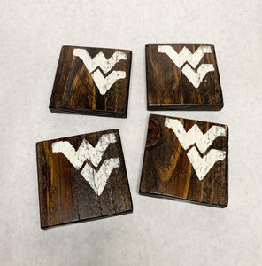 Set of 4 Dark West Virginia Coasters