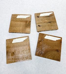 Set of 4 Natural Tennessee Coasters
