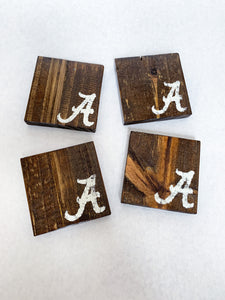 Set of 4 Dark Alabama Coasters