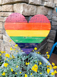 Outdoor Rainbow Heart