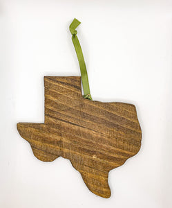 Reclaimed Wood Texas Ornament