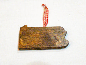 Reclaimed Wood Pennsylvania Ornament