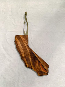Reclaimed Wood California Ornament