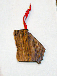 Reclaimed Wood Georgia Ornament