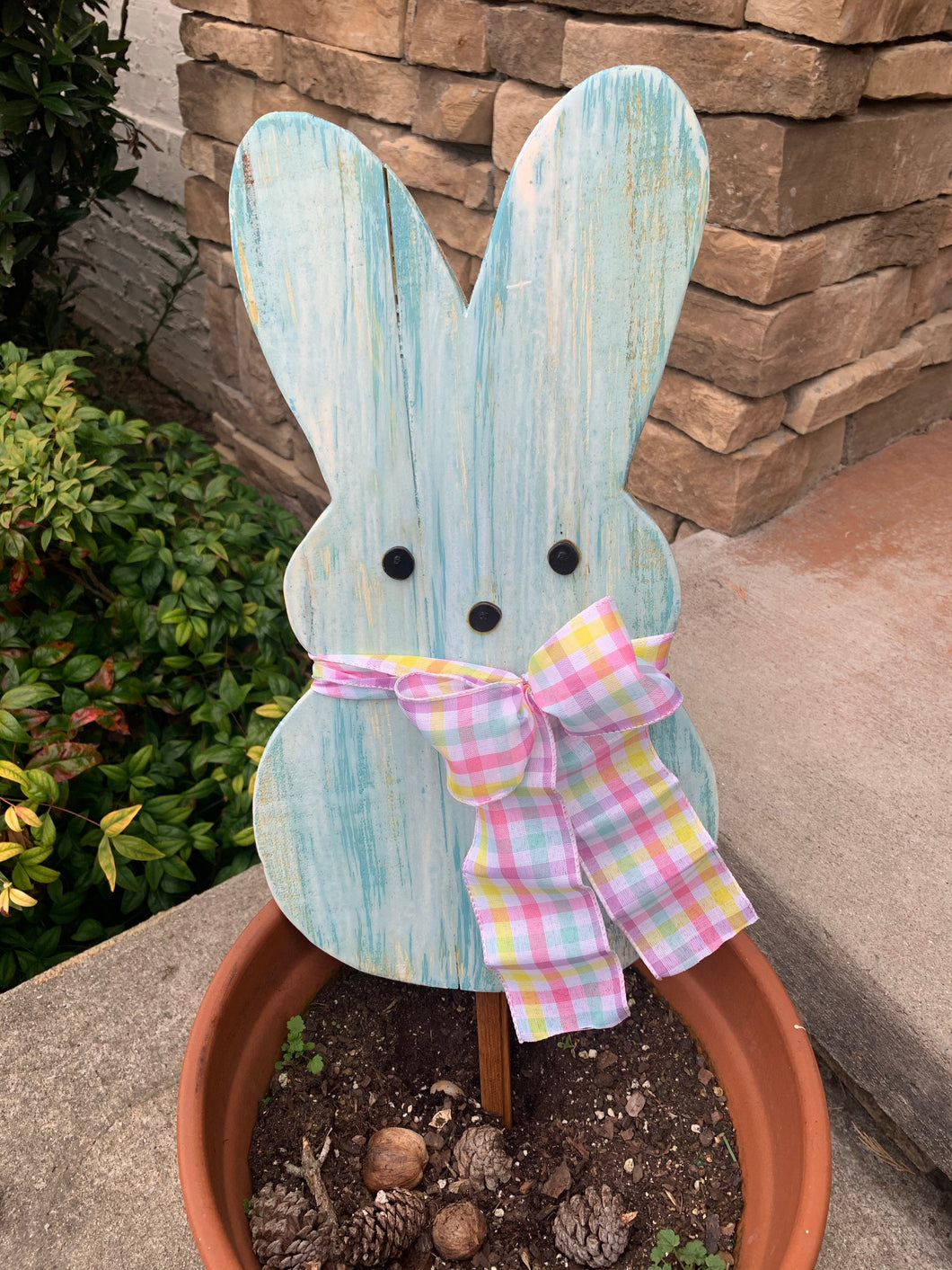 ** Pre Sale Outdoor Blue Easter Bunny