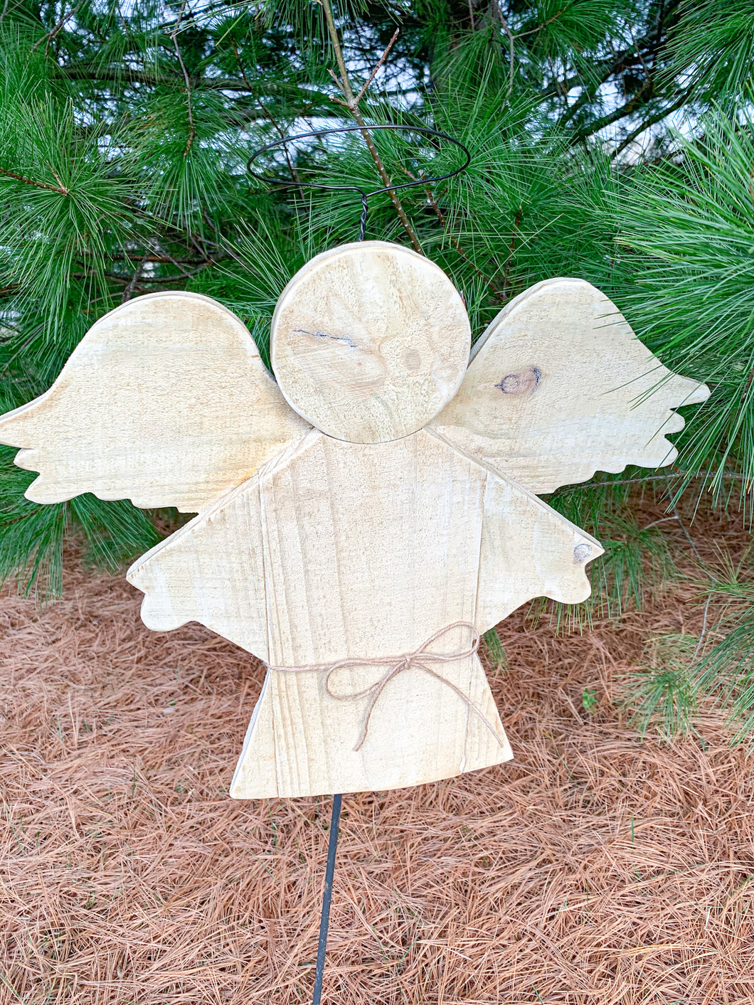 Outdoor Wooden Hanging Angel